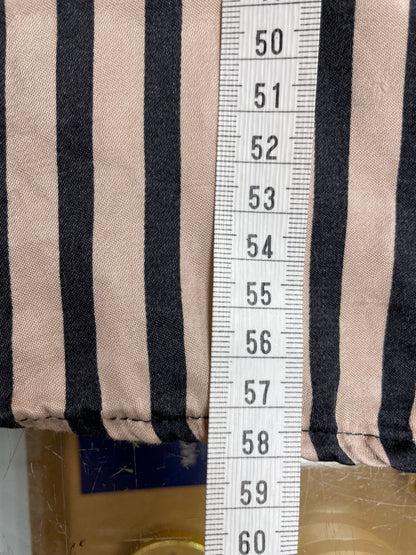 Scotch &amp; Soda blouse maat S 36 streep beige zwart satijn