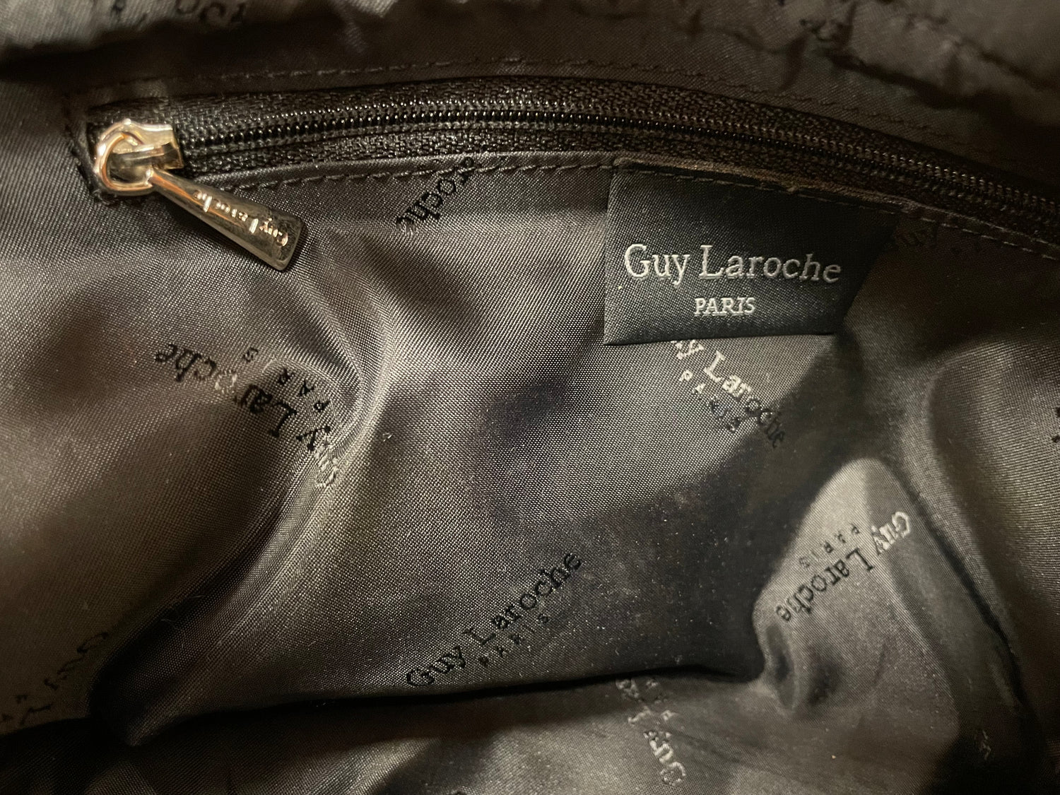 Guy Laroche tas vintage geel