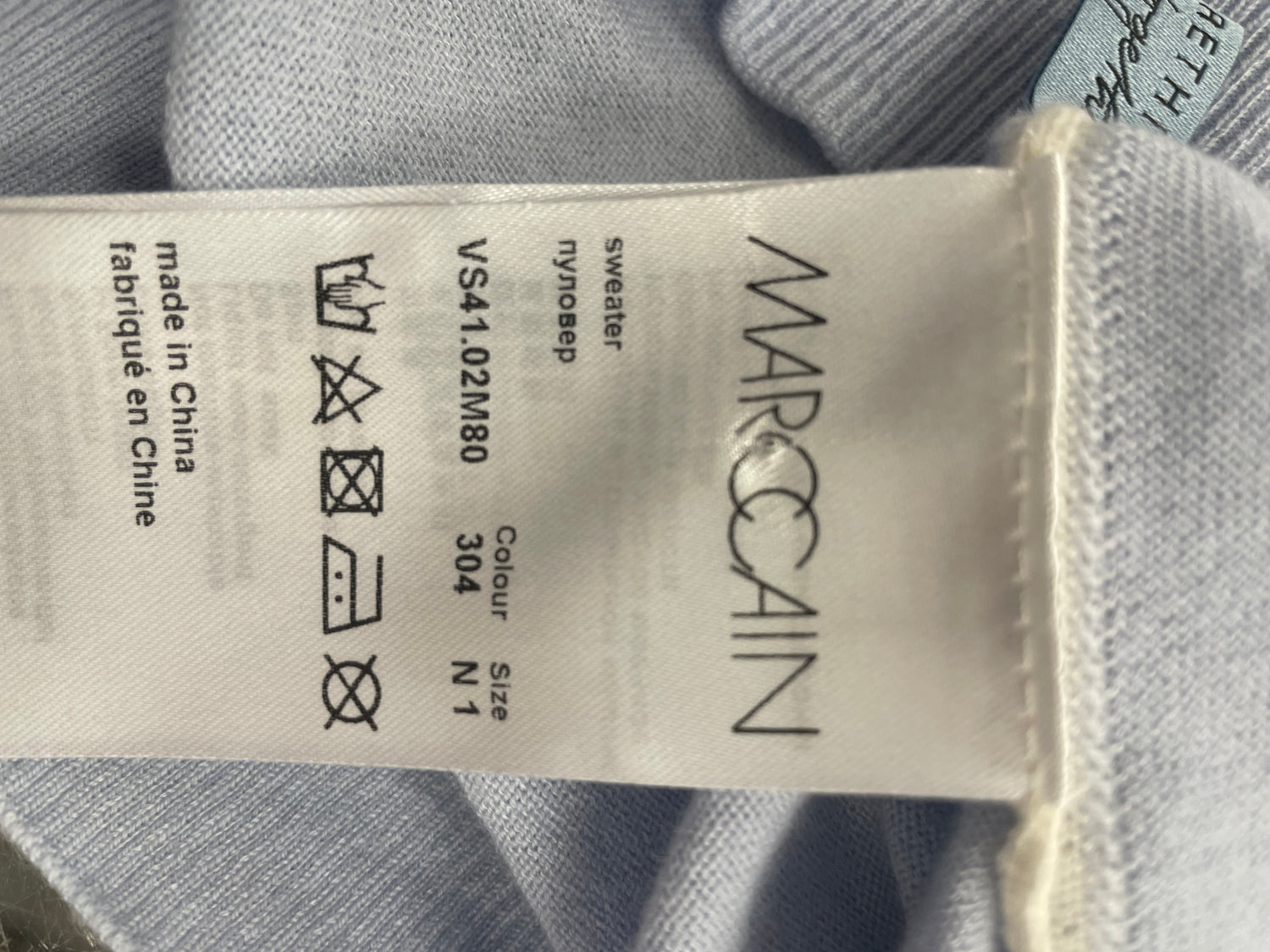 Marc Cain trui lichtblauw maat 1 / XS / 34 wol kasjmier viscose