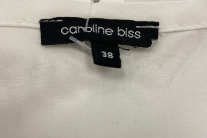 Caroline Biss blouse wit ecru striksluiting