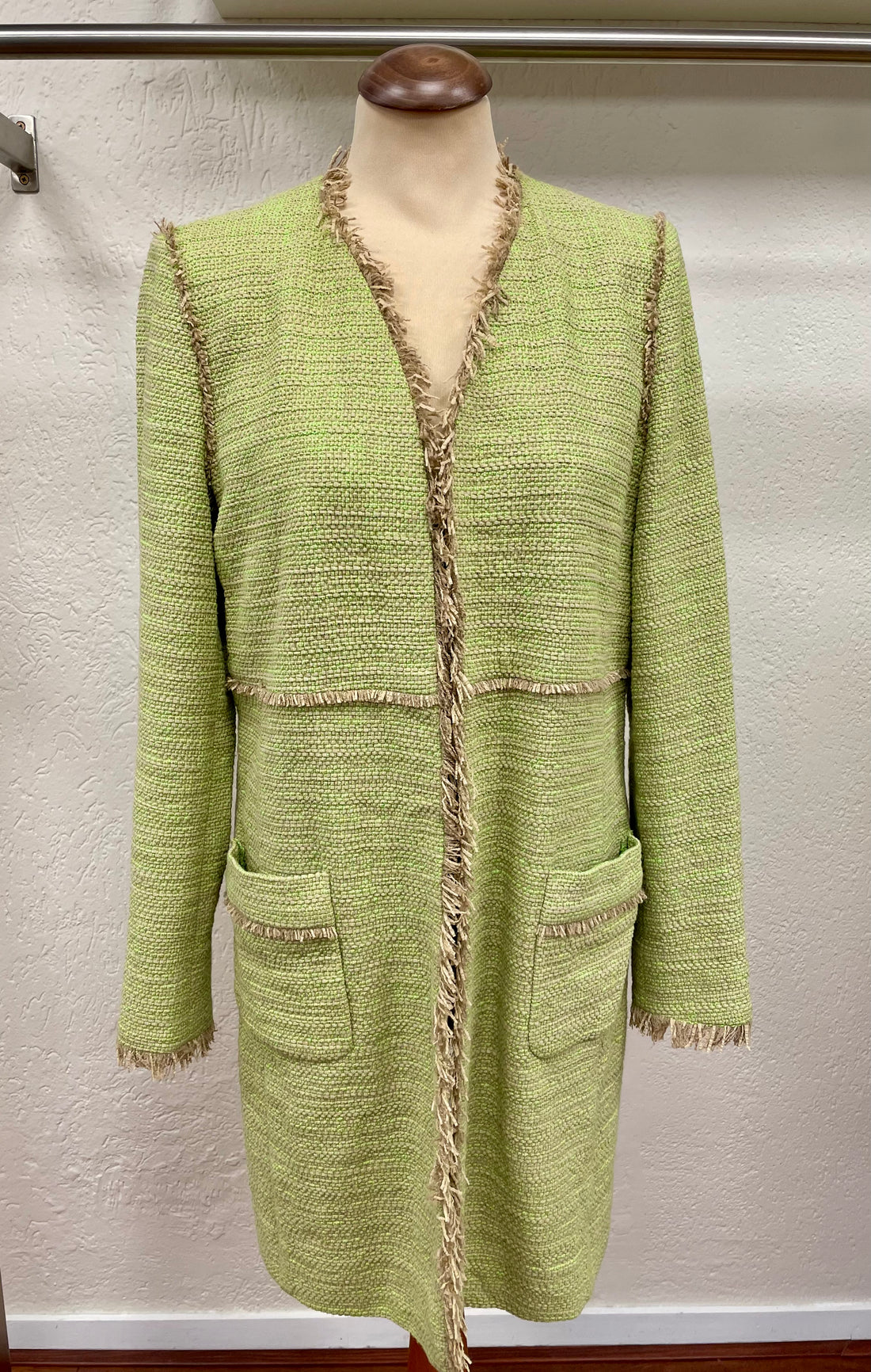 Marc Cain jas blazer groen beige maat 5 XL 42