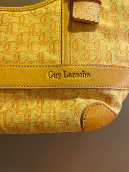 Guy Laroche tas vintage geel