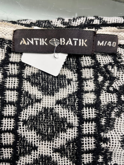 Antik Batik blouse zwart wit maat L 40