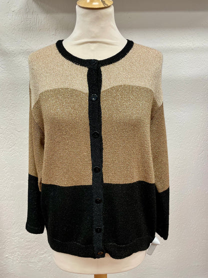 Summum vest maat L 40 goud zwart glitter