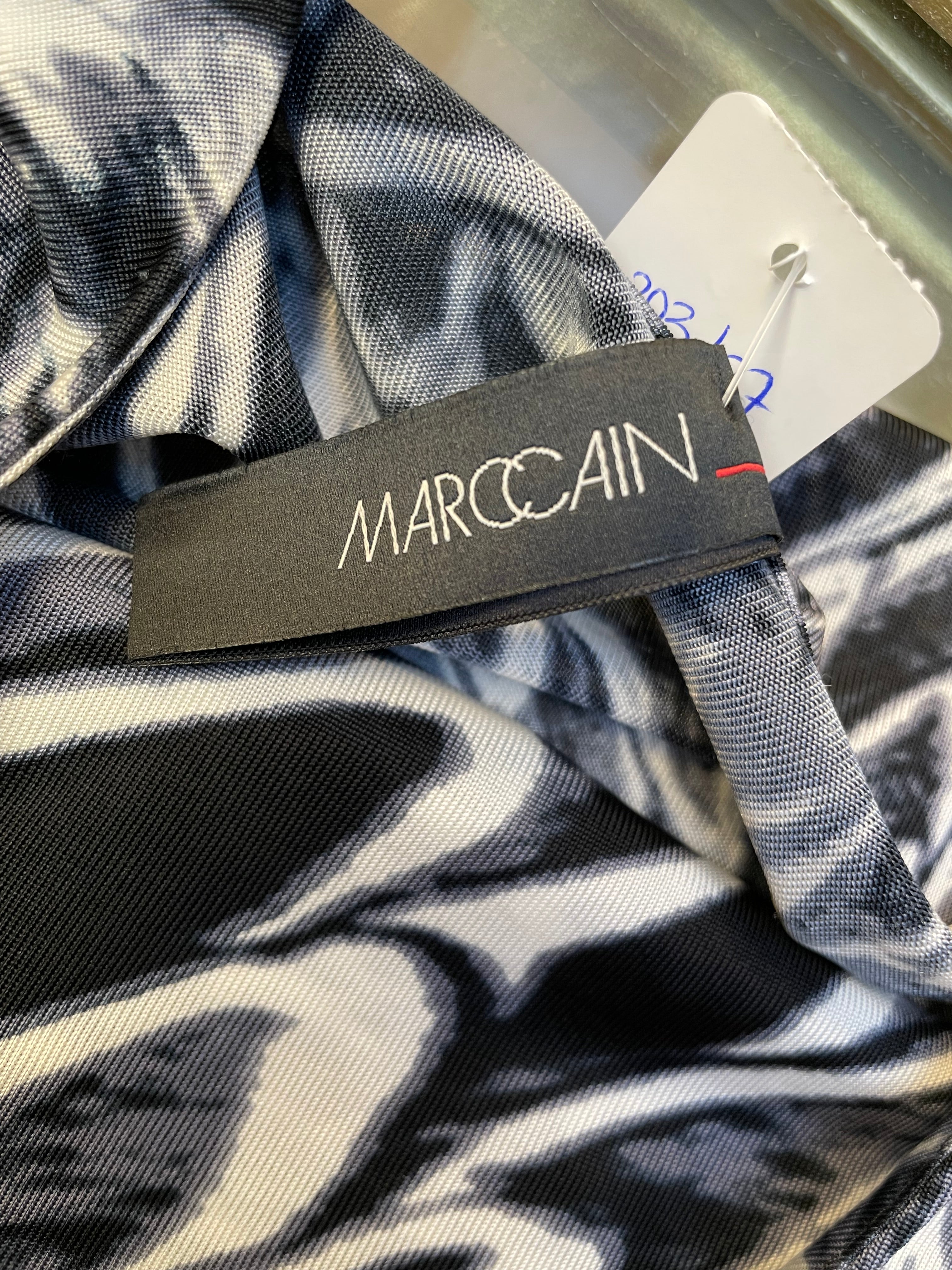 Marc Cain jurk maat 4 / 40 L grijs zwart