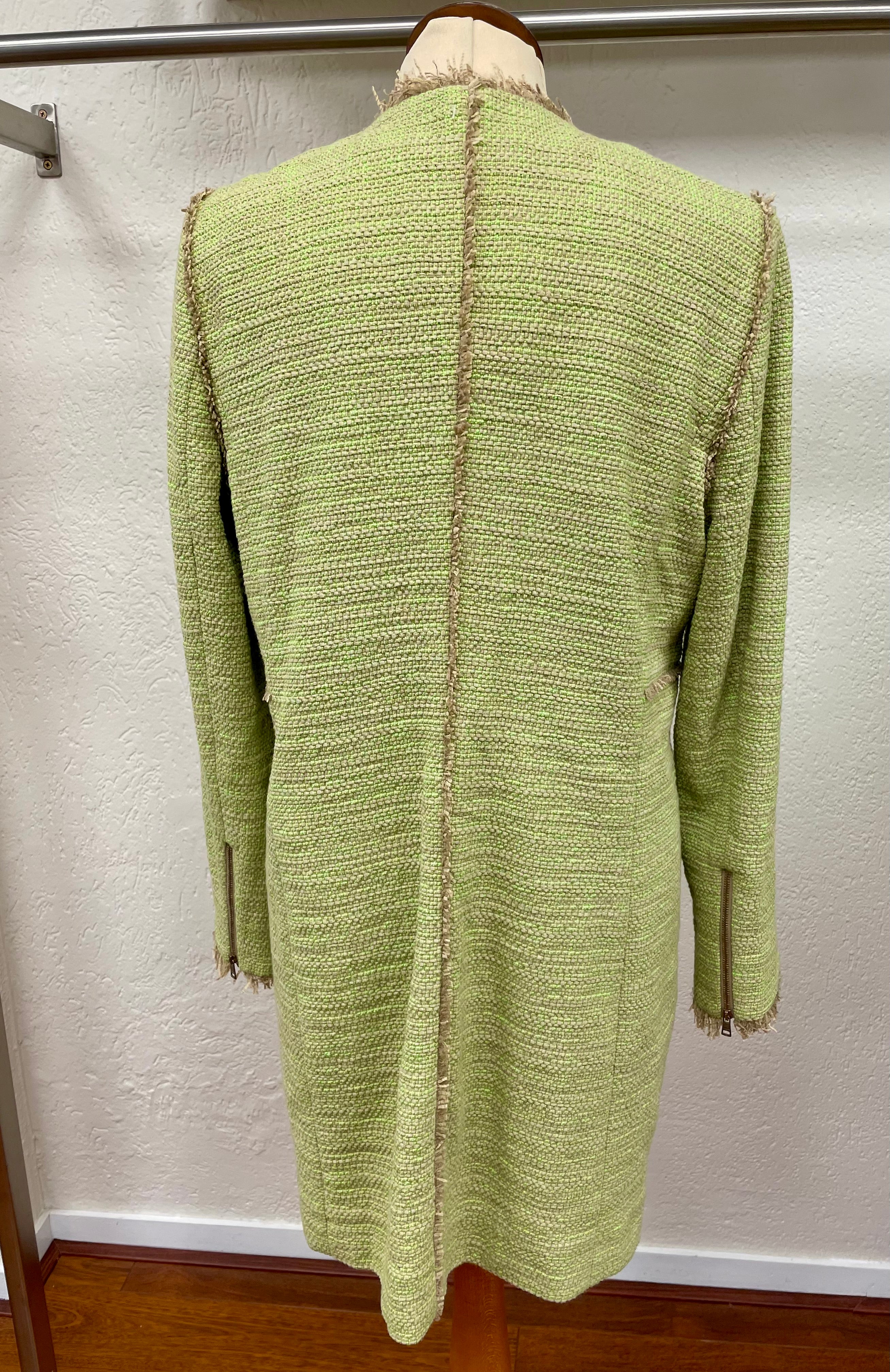 Marc Cain jas blazer groen beige maat 5 XL 42