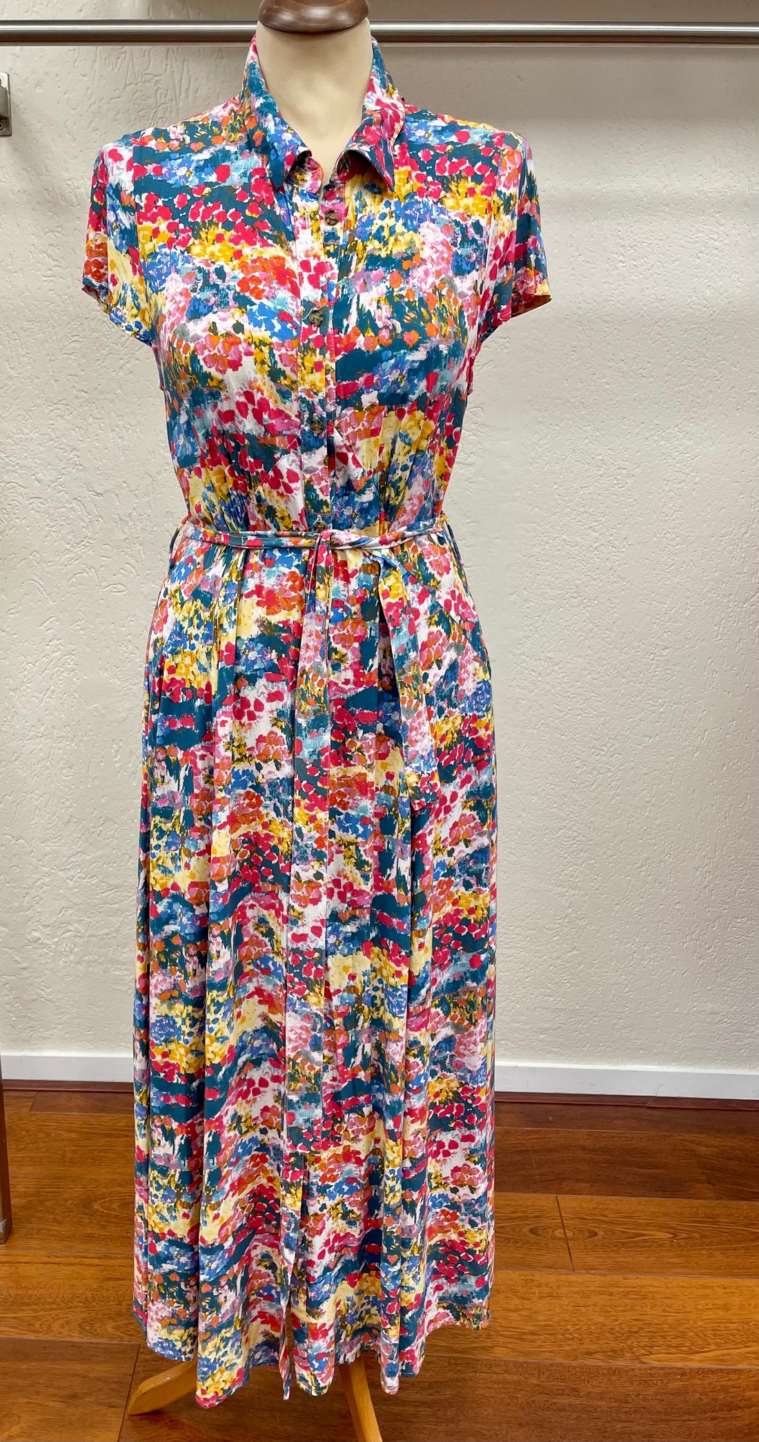 Soaked in Luxury jurk maat S 36 multikleur bloemen