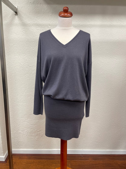 Marc Cain trui sweater maat 4 40 L paars lila zijde wol kasjmier