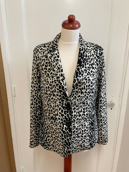 And Co Woman blazer maat L 40 zwart wit animal